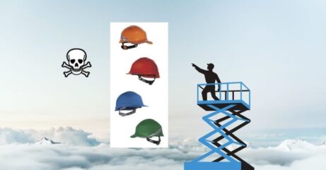 Ochrana lebky při práci ve výškách - OOPP - nebezpečné přilby ve výškách