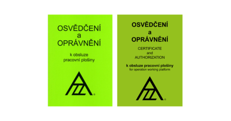 Průkaz obsluhovatele pracovních plošiny